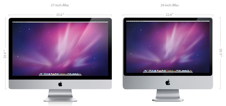 iMac size comparison
